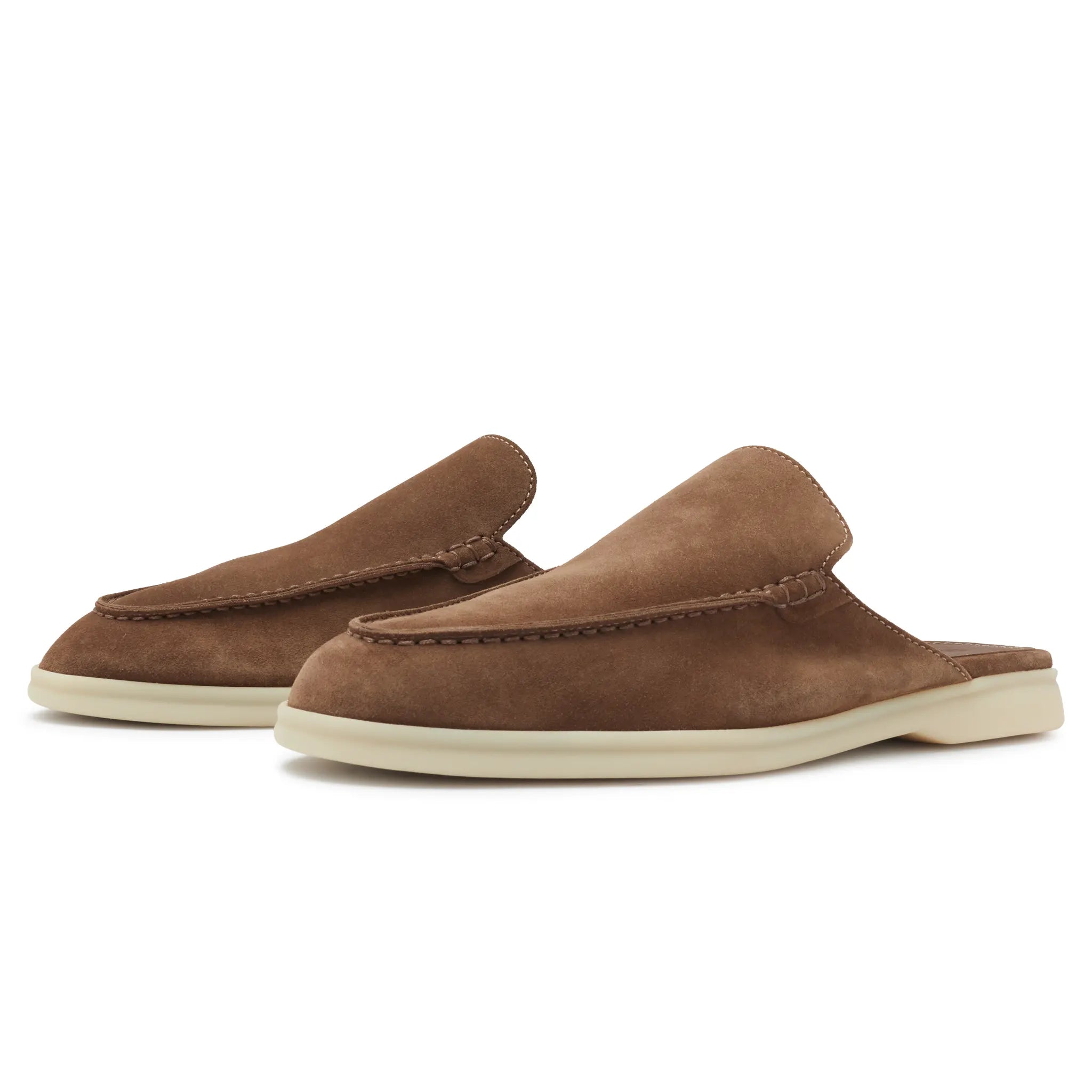 Front Side Loro Piana Babouche Walk Suede Reikan Loafers FAM3488_H0OD